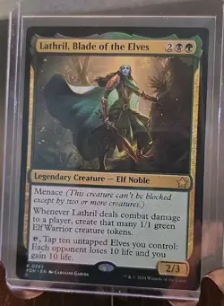 Lathril, Blade of the Elves Foundations MTG Regular Near Mint - Image 3