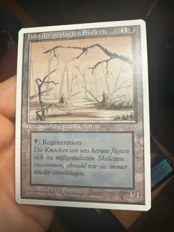 German Misprint Drudge Skeletons Swamp With Regenerate • Pack Fresh • Mtg 1288 - Image 2