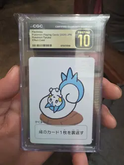CGC Pristine 10 Pokemon Taruka Pachirisu Effect Card Japanese 2025 - Image 1