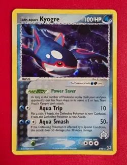 Team Aqua's Kyogre 3/95 Team Magma vs Team Aqua HOLO LP Pokemon TCG Ships FAST - Image 1