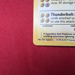 Shadowless Zapdos Holo Base Set 16/102 Pokemon TCG Vintage LP - Image 5
