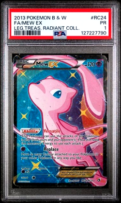 PSA 1 PR POKEMON Mew EX LEGENDARY TREASURES RADIANT COLLECTION RC24 Full Art - Image 1