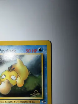 Pokemon TCG Gym Heroes Misty's Psyduck 54/132 Gold Foil W Stamp Near Mint Card - Image 4