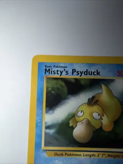 Pokemon TCG Gym Heroes Misty's Psyduck 54/132 Gold Foil W Stamp Near Mint Card - Image 5