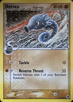 Horsea 31/101 Uncommon Dragon Frontiers Pokemon Lightly Played - Image 1