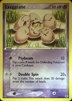 Exeggcute 33/112 Uncommon FireRed & LeafGreen Pokemon Lightly Played - Image 1