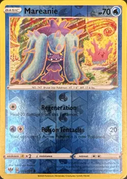 Mareanie 051/189 Common Darkness Ablaze Pokemon Reverse Holo Lightly Played - Image 1
