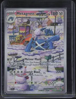 2024 Pokemon Temporal Forces Illustration Rare #178 Metagross - Image 1