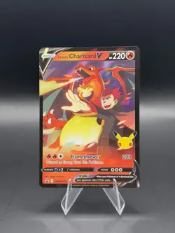 Lance's Charizard V SWSH133 Celebrations Black Star Promo NM Pokemon TCG - Image 1