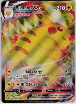 Pikachu VMAX SWSH286 Holo Promo Sword & Shield Promo Pokemon Near Mint - Image 1