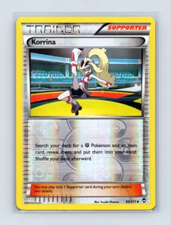 Korrina 95/111 Uncommon Furious Fists Pokemon Reverse Holo Near Mint - Image 1