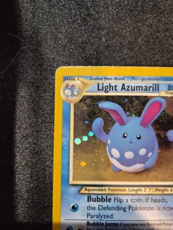 Pokemon Light Azumarill 13/105 Neo Destiny Holo - Image 2