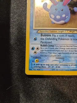 Pokemon Light Azumarill 13/105 Neo Destiny Holo - Image 3