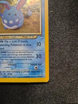 Pokemon Light Azumarill 13/105 Neo Destiny Holo - Image 4