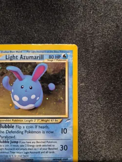 Pokemon Light Azumarill 13/105 Neo Destiny Holo - Image 5