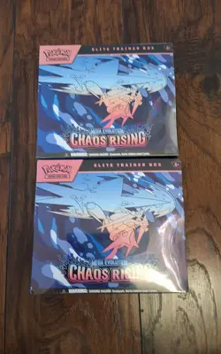 Pokemon Chaos Rising Elite Trainer Box ETB Mega Evolutions Sealed (Lot Of 2) - Image 1