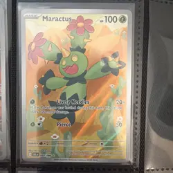 Maractus 093/086 Illustration Rare Pokemon Black Bolt White Flare TCG - Image 1
