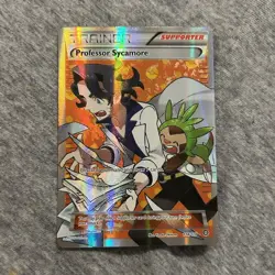Pokemon TCG Professor Sycamore Ultra Rare Full Art Holo XY Steam Siege 114/114 - Image 1
