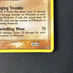 Pokemon TCG EX Deoxys Stamped Whiscash 28/107 Reverse Holo HP - Image 4