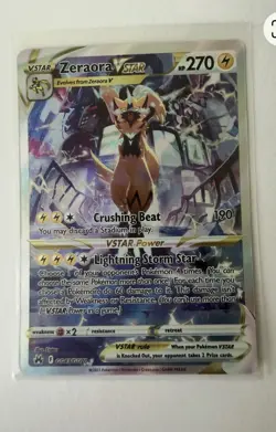 The Pokemon Company Zeraora VSTAR GG43/GG70 Crown Zenith Ultra Rare Holo EN - Image 1