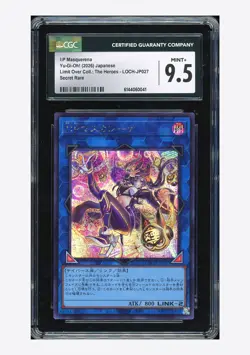 Yu-Gi-Oh CGC 9.5 I:P Masquerena Secret Rare 2026 LOCH-JP027 Japanese - Image 1