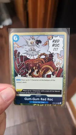One Piece CCG Gum-Gum Red Roc OP04-056 Kingdoms of Intrigue English - Image 1