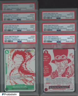 Lot of (7) 2025 One Piece EN 3rd Anniversary CP Pack w/ Monkey D Luffy - Image 1