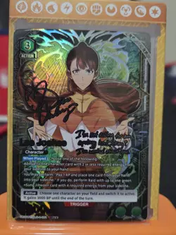 Union Arena UE17BT: SOLO LEVELING Lee Joohee UE17BT/SLG-1-051 SR** Signature NM - Image 1