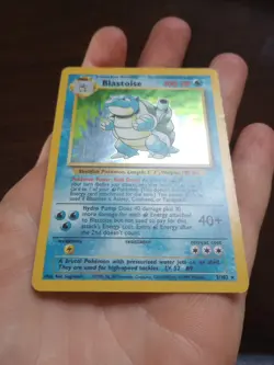 Pokemon TCG Blastoise Holo Unlimited Holographic Card 2/102 Base Set - Image 3