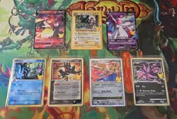POKEMON Celebrations SWSH Black Star Promo 7 Card Lot Mimikyu Greninja Charizard - Image 1