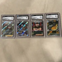 4 Card Graded lot. Pokemon Brandon , excadrill, judge, team Rockets raticate - Image 1