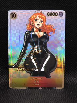 One Piece Nami Custom Art Holo Card - Image 1