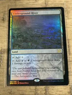 MTG Underground River The Brothers' War 267/287 Foil Rare - Image 1
