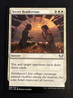 1x Secret Rendezvous (026) Strixhaven: School of Mages LP MTG Magic x1 MKE - Image 1