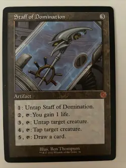 Staff of Domination - Retro Frame - Brother's War - MTG - NM/M - PubBrosBox002 - Image 1