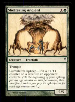 MTG Sheltering Ancient LP Light Play Coldsnap [3071] - Image 1