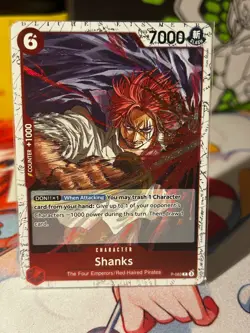 One Piece CCG Shanks Pirate Foil P-083 Promo PRB02 The Best Vol.2 English NM - Image 1