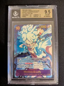 One Piece CCG Monkey.D.Luffy PRB01 Alt Art Foil SEC OP05-119 BGS 9.5 - Image 1