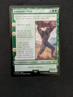 MTG Summon: Titan Final Fantasy Regular Rare - Image 1