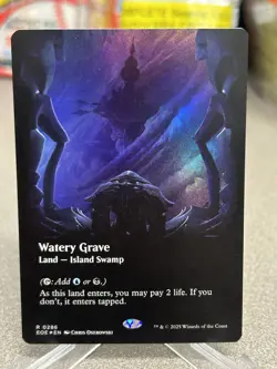 Magic the Gathering Watery Grave Borderless Edge of Eternities *Foil* - Image 1