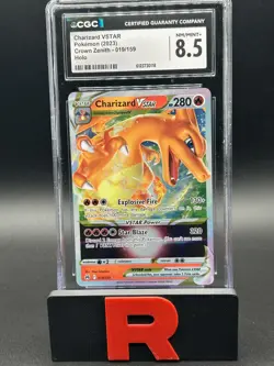Pokemon TCG Charizard VSTAR 019/159 Crown Zenith Holo CGC 8.5 - Image 1