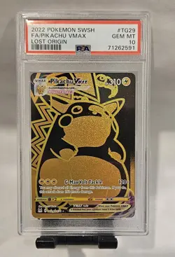 2022 Pokemon Full Art PIKACHU VMAX Lost Origin # TG29 PSA 10 GEM MINT - Image 1