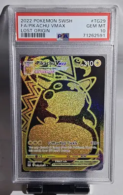 2022 Pokemon Full Art PIKACHU VMAX Lost Origin # TG29 PSA 10 GEM MINT - Image 3