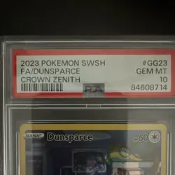Pokemon TCG Crown Zenith Galarian Gallery Dunsparce GG23/GG70 PSA 10 - Image 2
