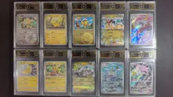10x OCD 10 Graded Pokemon Chinese Pikachu Mewtwo ex Dragonite AR Card Lot LN05 - Image 1
