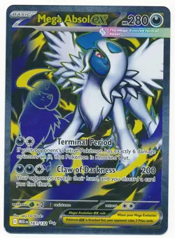 2025 POKEMON MEGA EVOLUTION ULTRA RARE MEGA ABSOL EX #161/132 MINT - Image 1