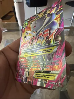Pokemon M Mega Mewtwo EX Ultra Rare Holo TCG Card 160/162 XY Breakthrough Hp - Image 3