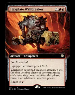Hexplate Wallbreaker (Extended Art) 52 R Commander: Phyrexia: All Will Be One - Image 1
