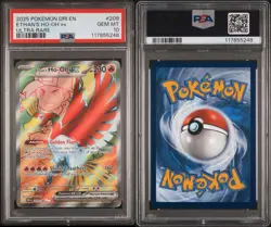 2025 POKEMON DRI EN-DESTINED RIVALS ULTRA RARE #209 ETHAN'S HO-OH EX PSA 10 - Image 5