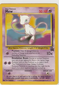 Mew Black Star Promo Vintage MP Pokemon Card Rare - Image 1